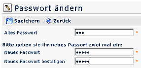 Passwort &auml;ndern